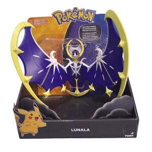TOMY Pokemon Lunala 10" XL Action Figure Multiple Points Articulation Sun & Moon